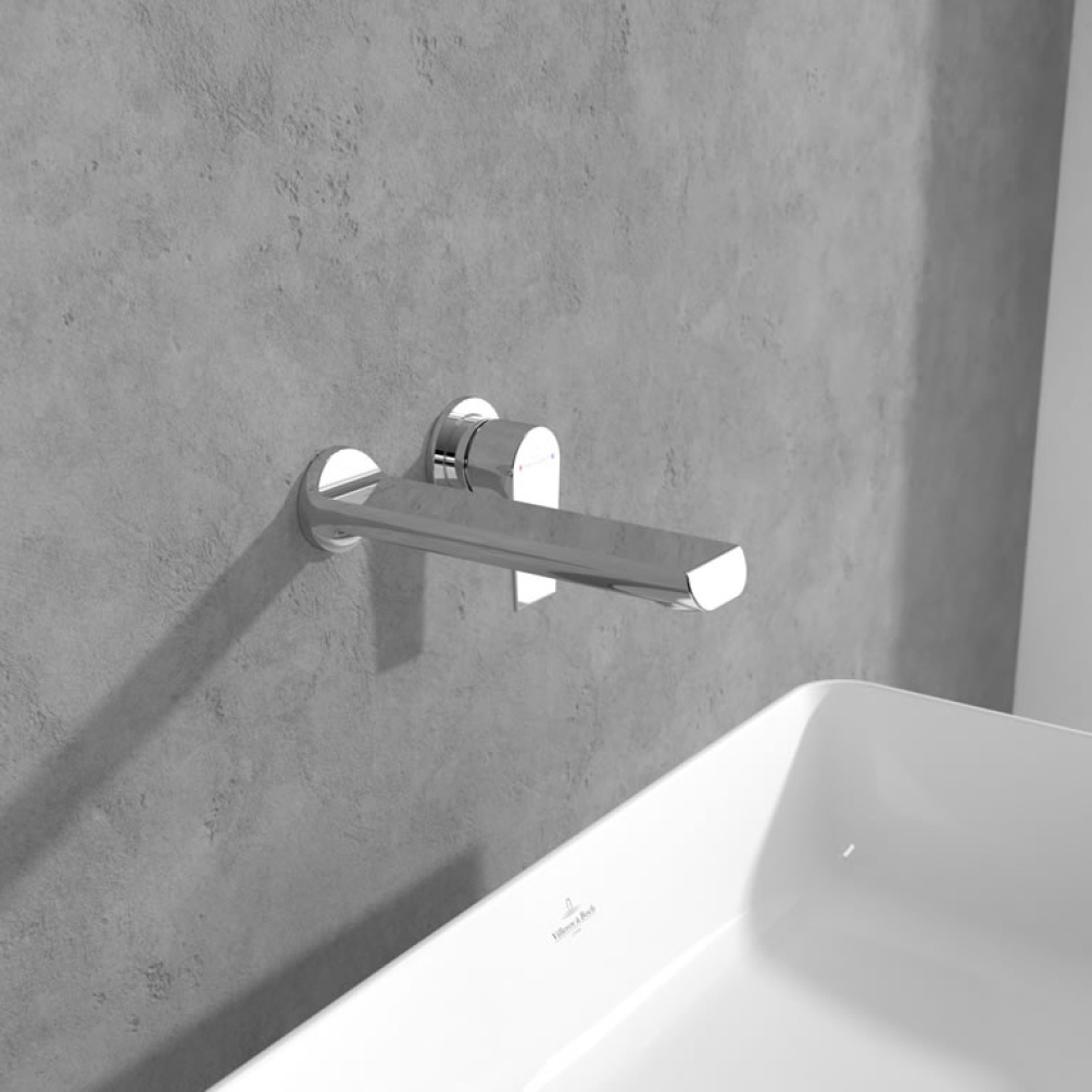 Lifestyle image of Villeroy & Boch Liberty 195mm Wall-Mounted Basin Mixer